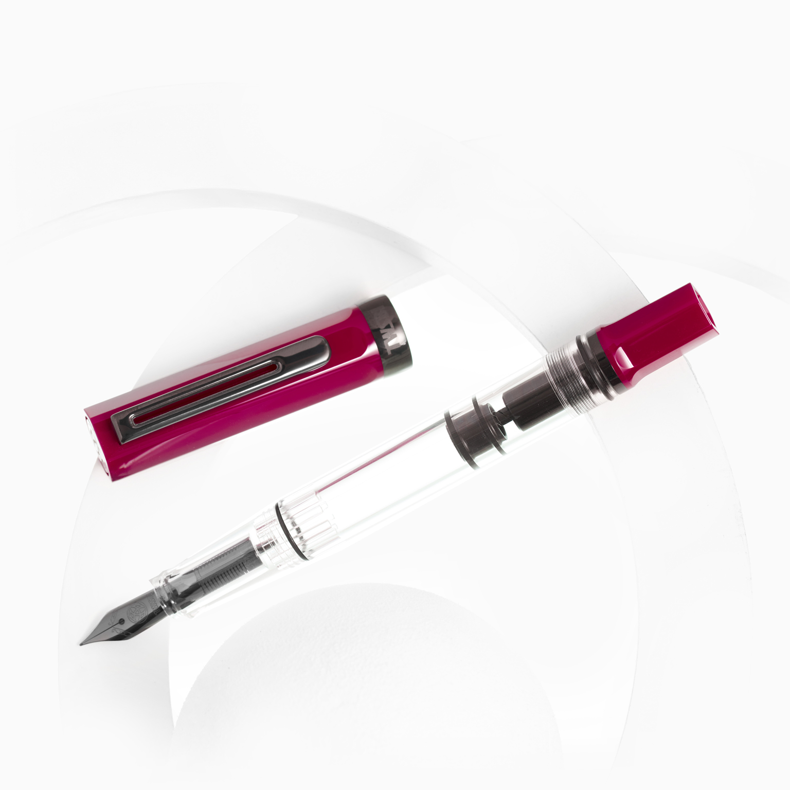 TWSBI ECO Plum Onyx Kolbenfüllhalter