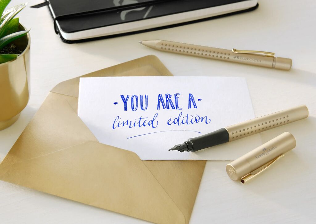 Faber-Castell Füller Grip Edition B Gold