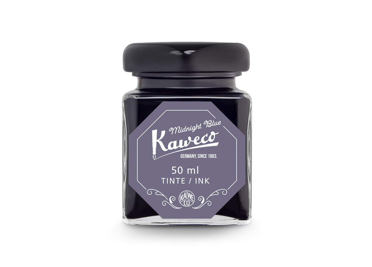 Kaweco_Ink_Bottle_MidBlu_web_s Kaweco Tintenglas Mitternachtsblau 50 ml