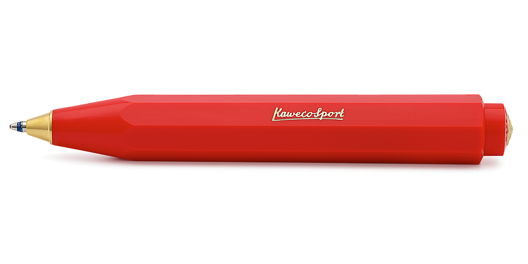 Kaweco_CLASSIC_Rot_Kuli_Schatten Kaweco CLASSIC Sport Kugelschreiber Rot
