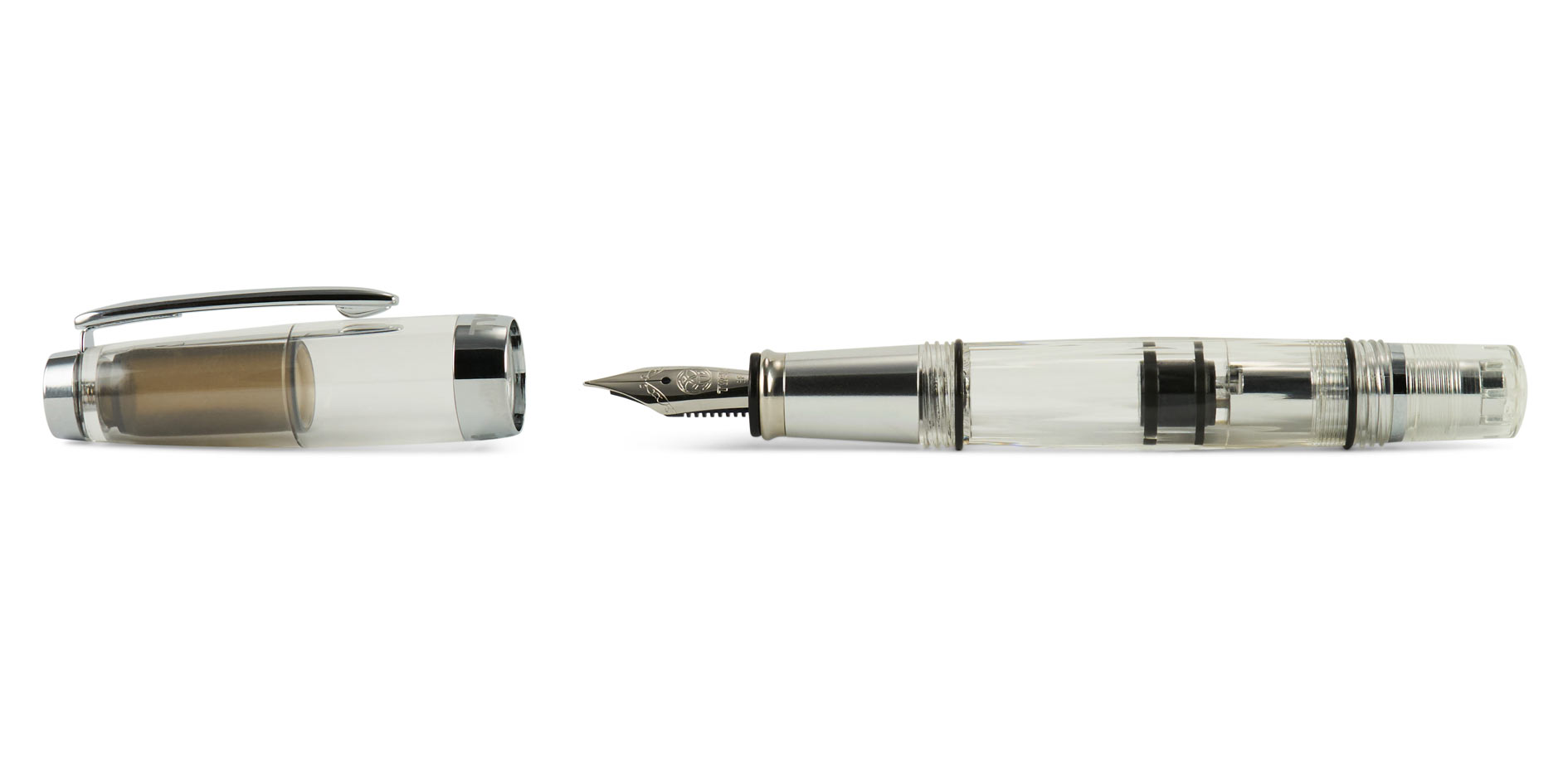 TWSBI-Diamond-Mini-piston-fountain-pen-AL-open TWSBI Diamond Mini Kolbenfüllhalter AL offen