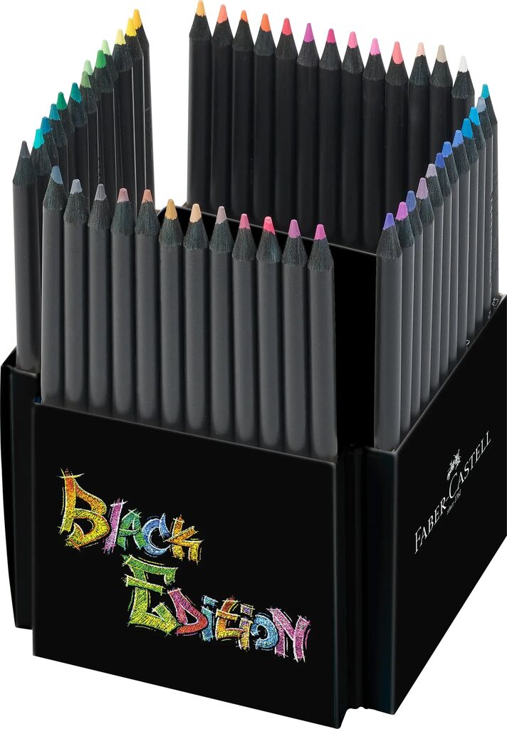 Faber-Castell Buntstifte Black Edition 50er Kartonetui