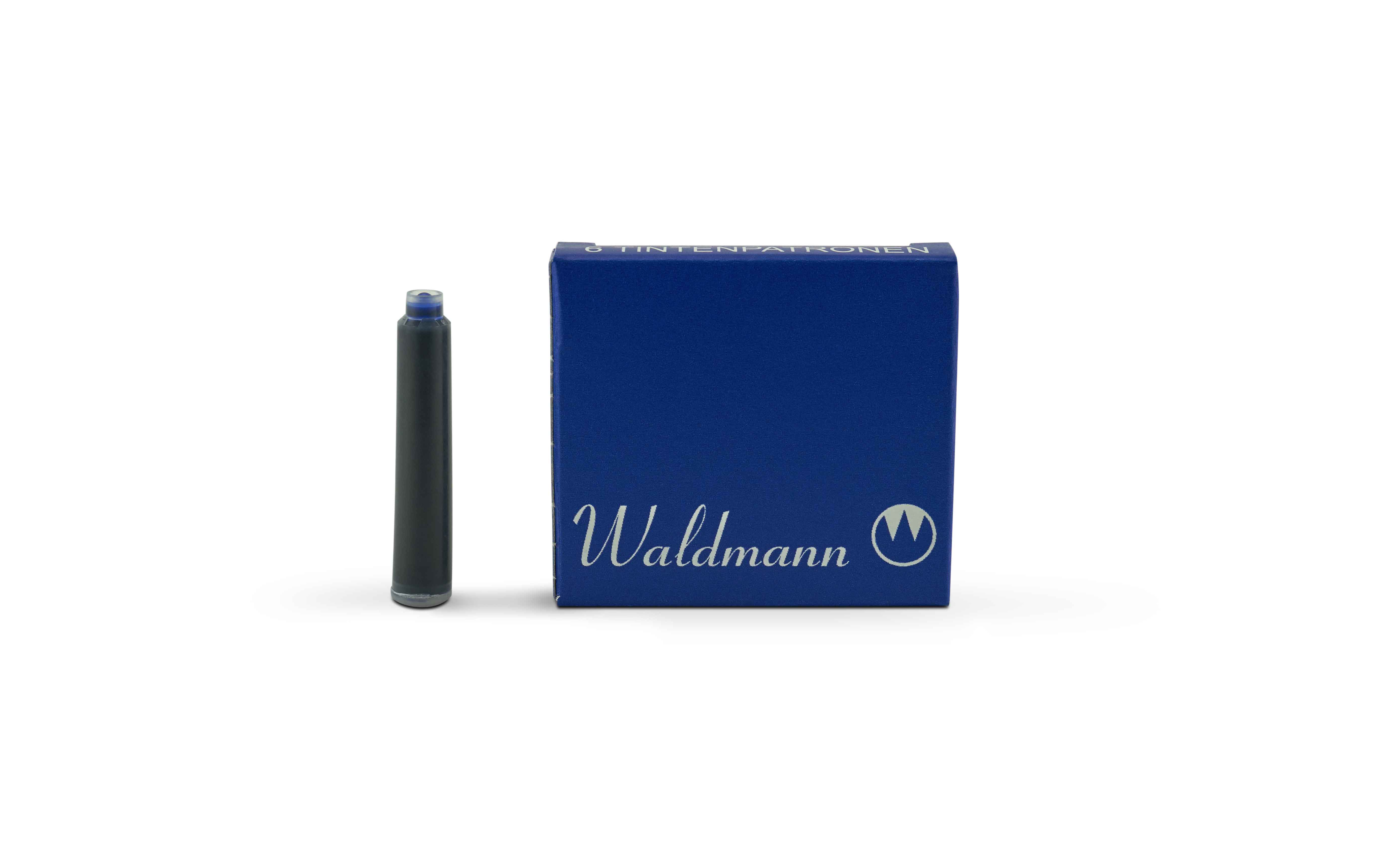 Waldmann-fountain-pen-cartridges-6-pieces-blue Waldmann Tintenpatronen Blau
