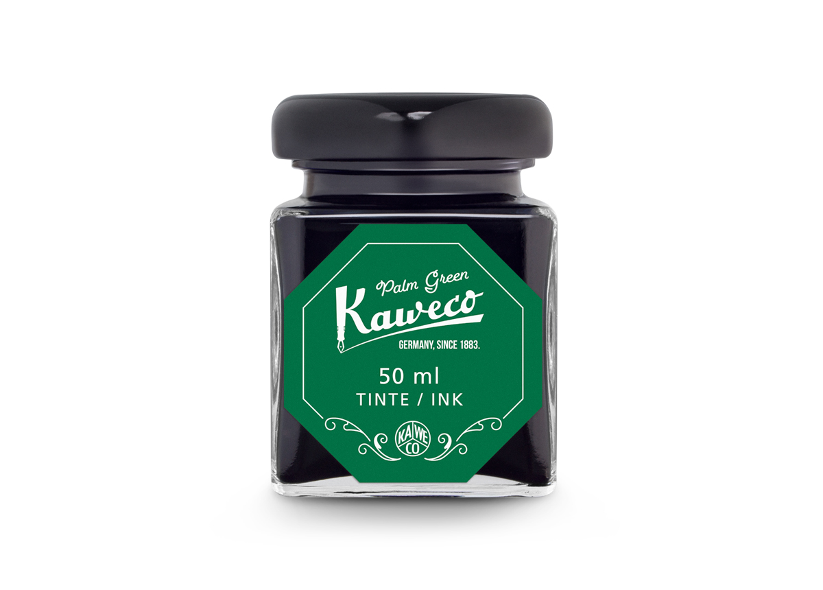 Kaweco_Ink_Bottle_PalGre_web_s Kaweco Tintenglas Palmen Grün 50 ml