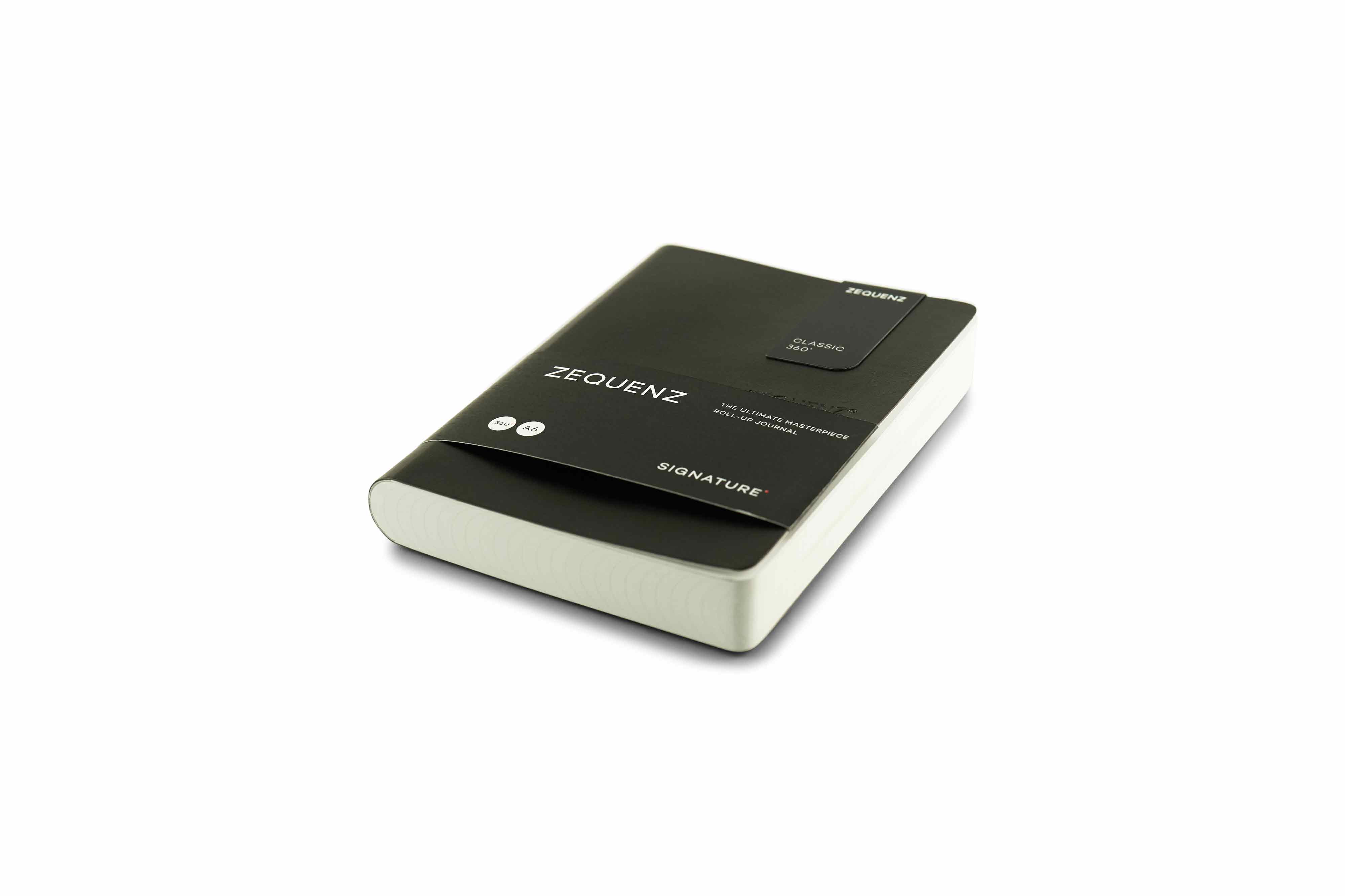 Zequenz-notebook-Signature-Classic-A6-black Zequenz Signature Classic 360 Notizbuch A6 Schwarz