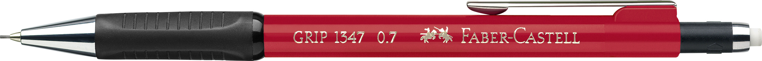 Faber-Castell-Druckbleistift-Grip-1347-0-7-mm-rot-1 Faber-Castell 134726 - Druckbleistift Grip 1347, Stärke: 0.7 mm, rot