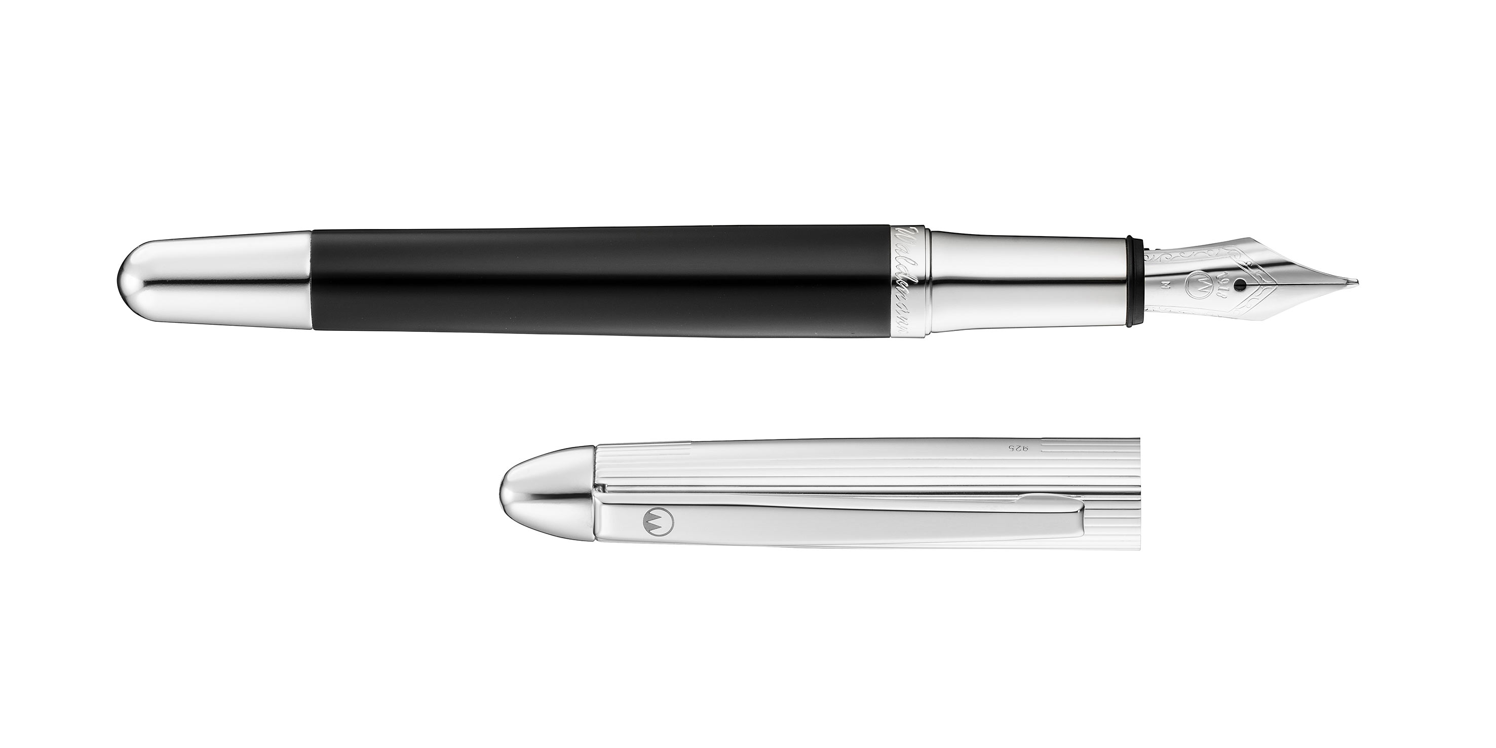 Waldmann-Pocket-F-ller-Stahl-Schwarz-fountain-pen-black Waldmann Pocket fountain pen black steel nib