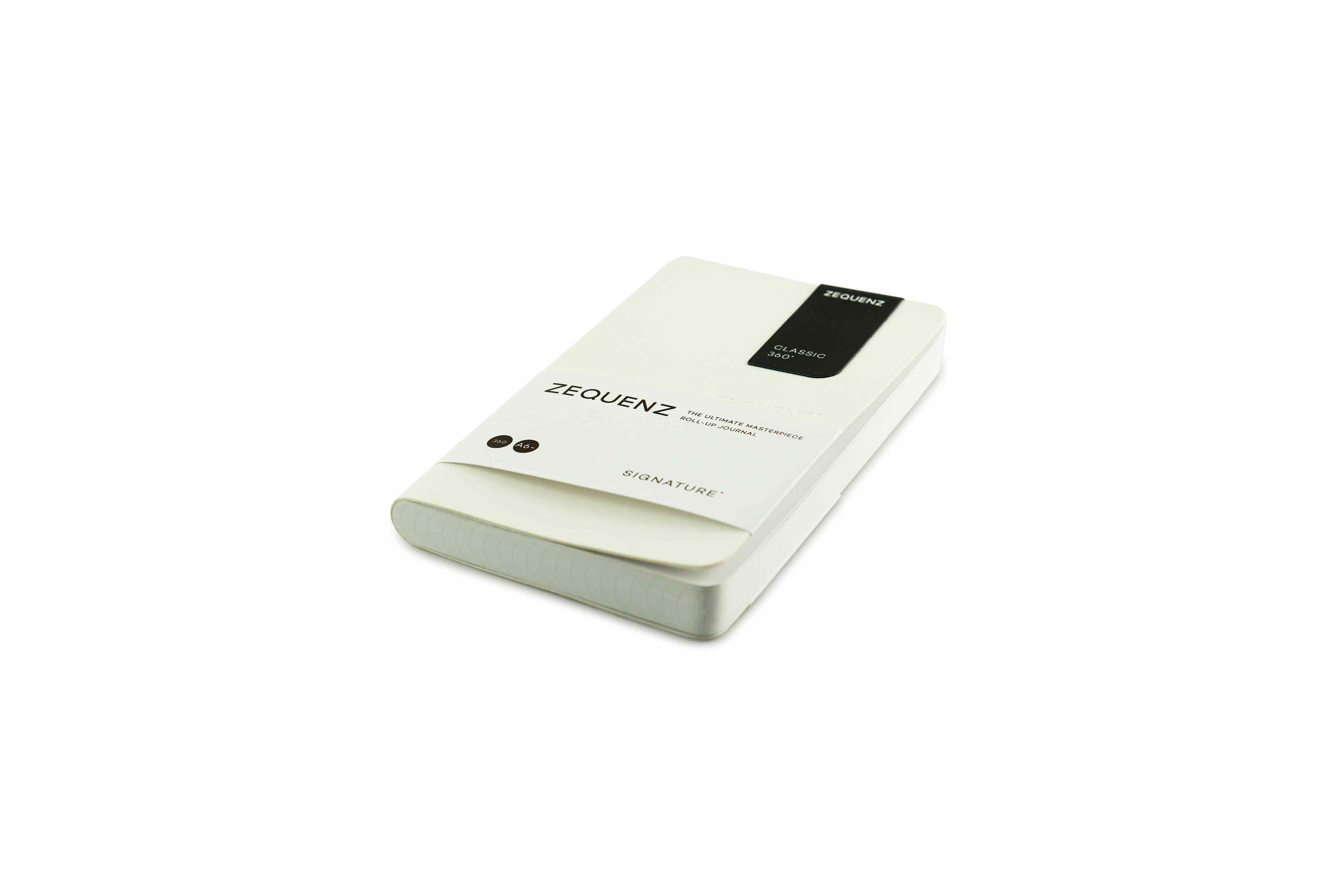 Zequenz-notebook-Signature-classic-A6-white Zequenz Signature Classic 360 Notizbuch A6- Weiß