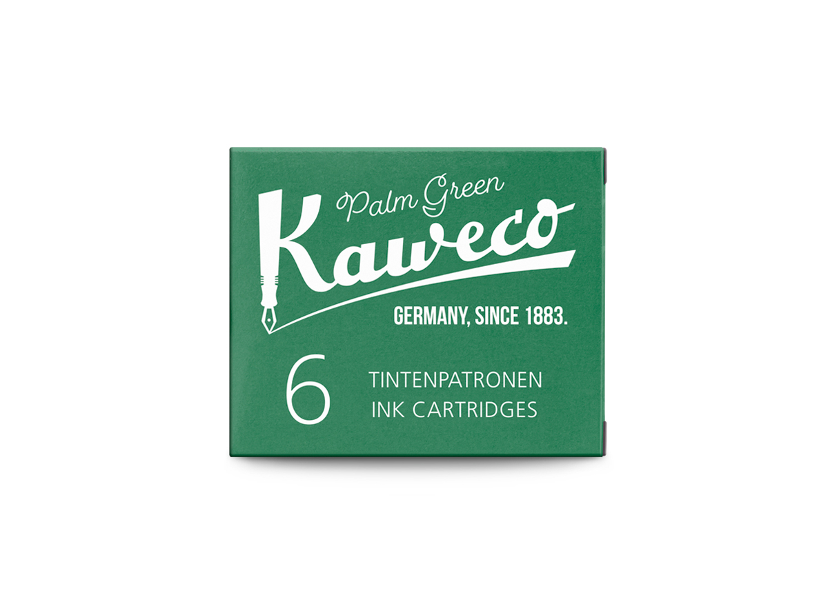 Kaweco_Ink_6-pack_PalGre_web_s Kaweco ink cartridges palm green