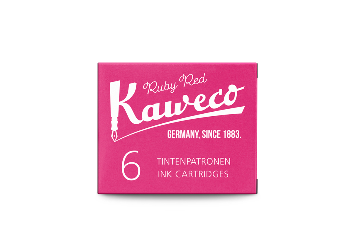 Kaweco_Ink_6-pack_RubRed_web_s Kaweco Tintenpatronen Rubin Rot