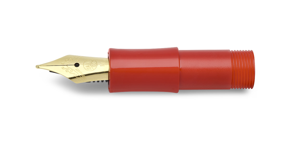 Kaweco_CLASSIC_nib_front_part_red Kaweco CLASSIC Sport Mundstück mit Feder Rot