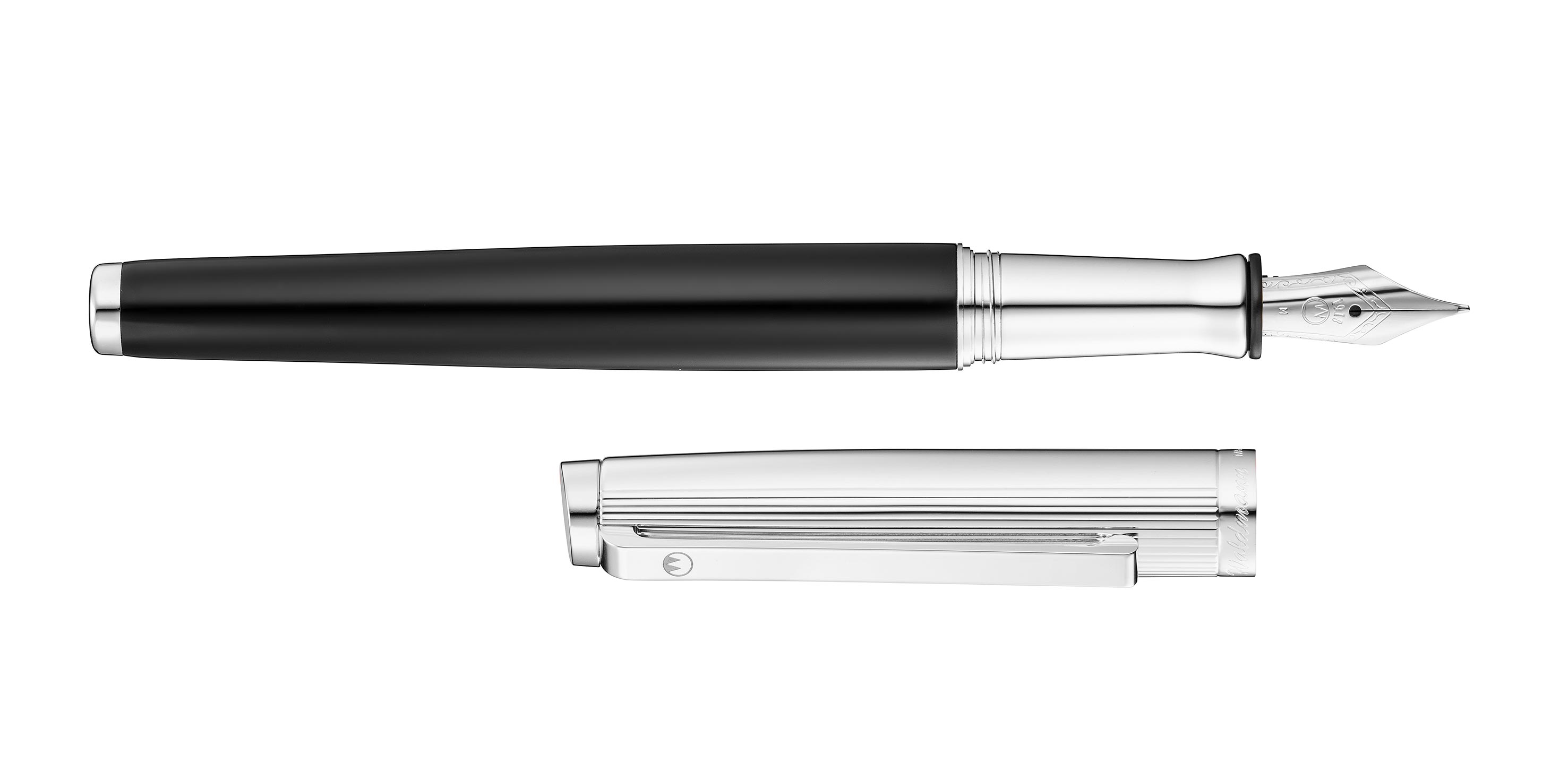 Waldmann-Tuscany-F-ller-Stahl-Schwarz-fountain-pen-black Waldmann Tuscany fountain pen black steel nib