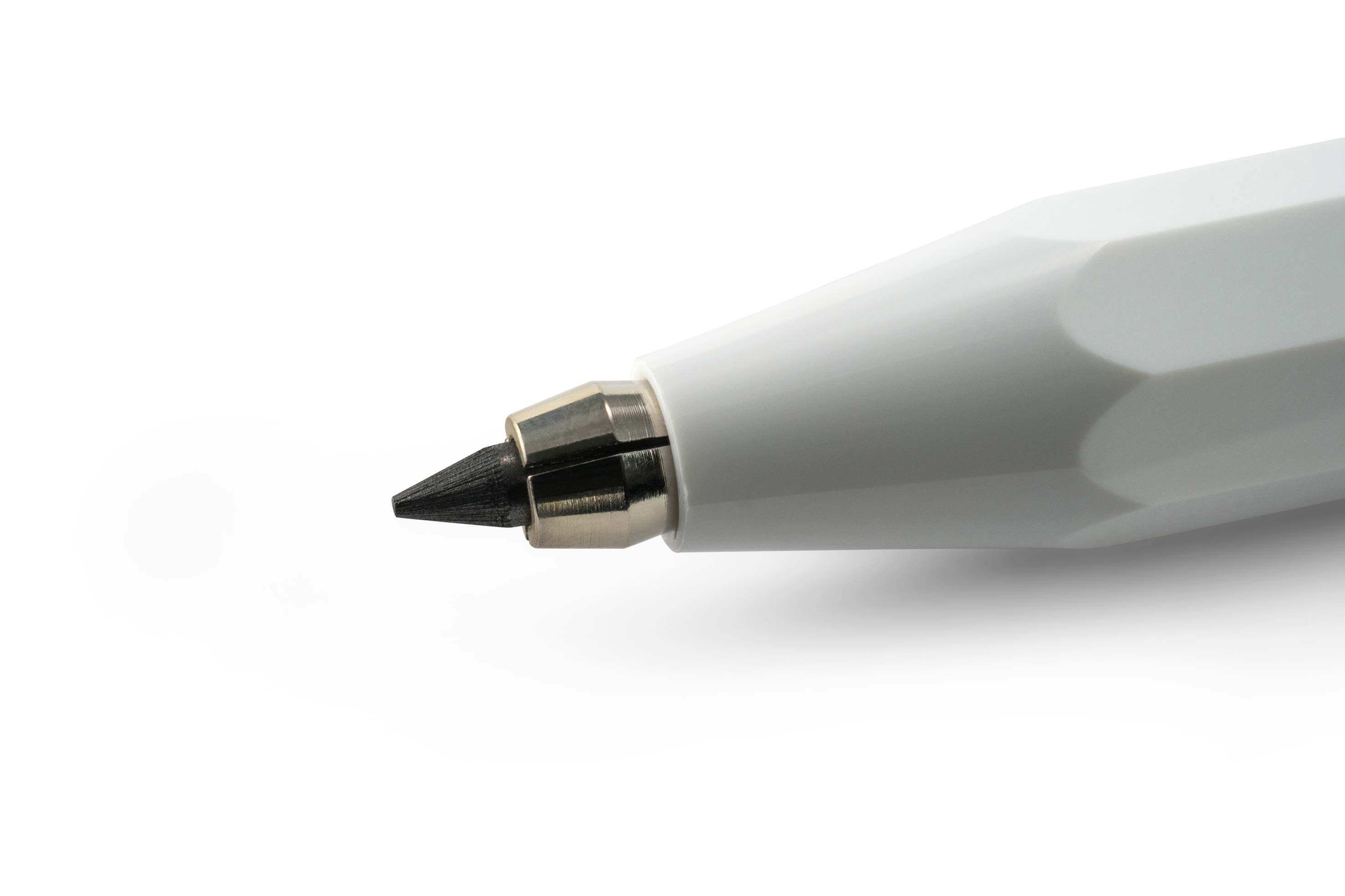 Kaweco-Details-SKYLINE-Weiss-Fallbleistift Kaweco SKYLINE Sport clutch pencil 3.2 mm white detail front