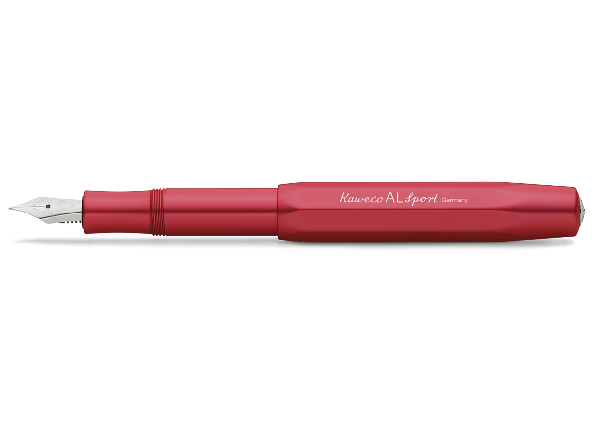 Kaweco AL Sport Füllhalter Deep Red Kalligrafie