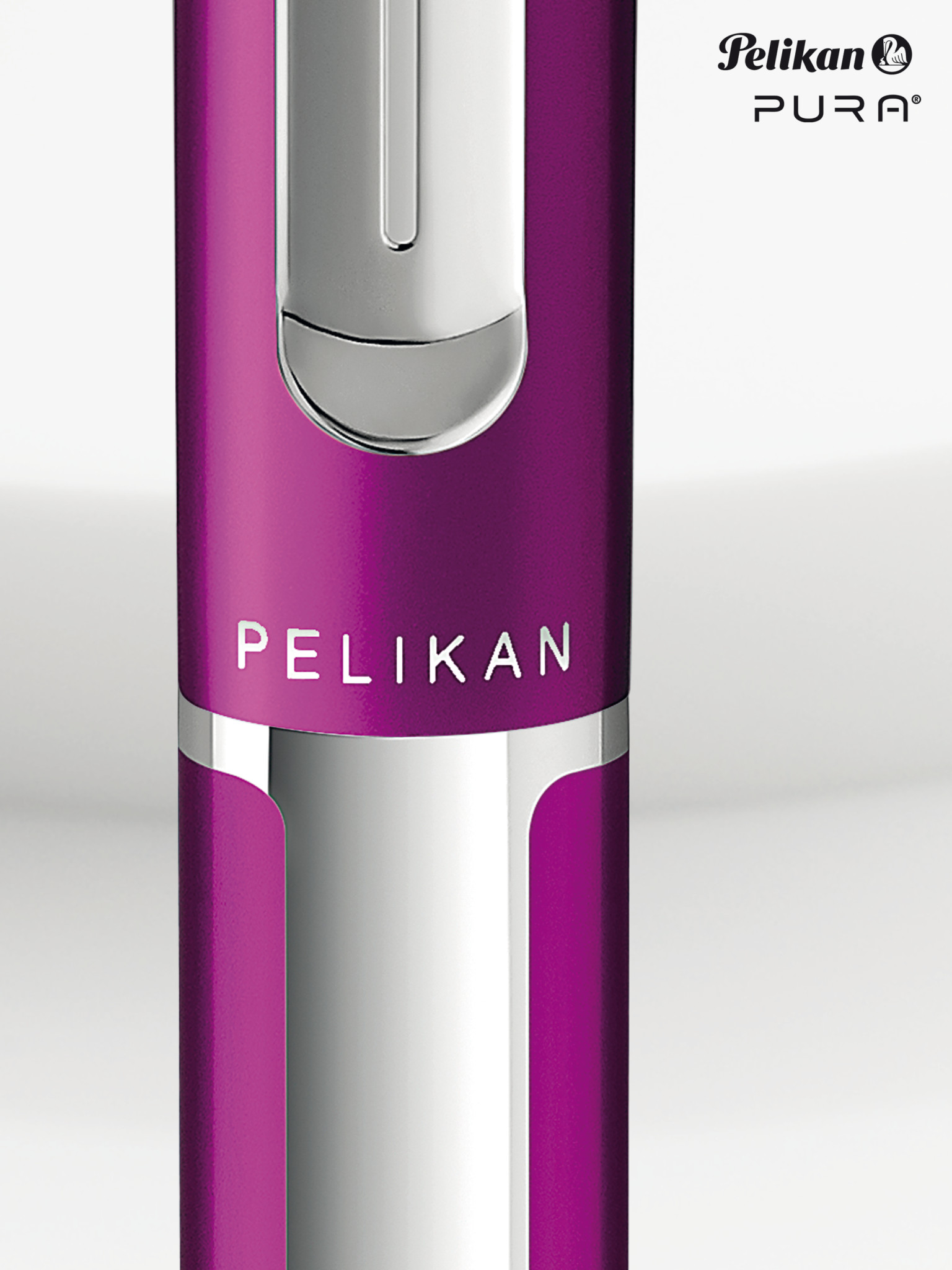 Pelikan Pura P40 Patronenfüllhalter Violett | Breit Pelikan Pura K40 Kugelschreiber Violett