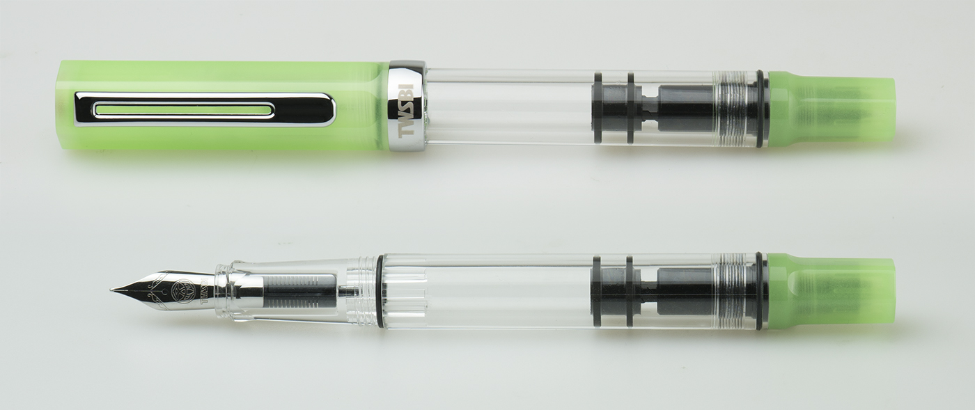 ECO-Glow-Green TWSBI ECO Kolbenfüllhalter Glow Green