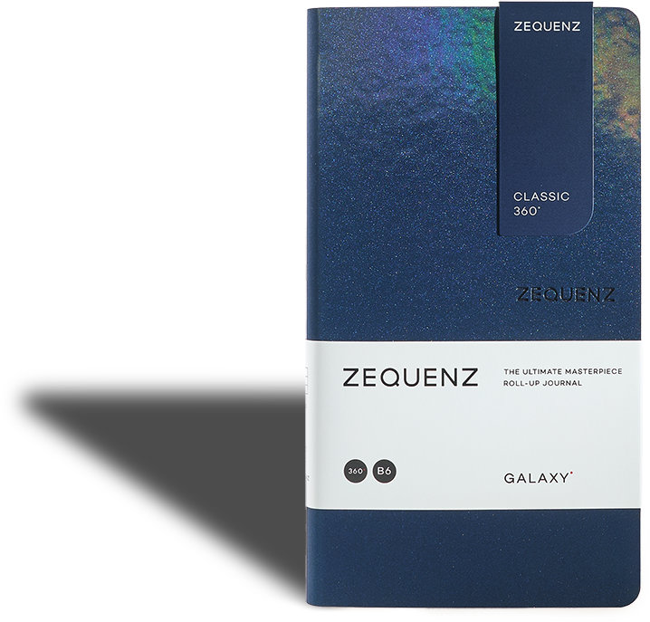 Zequenz Galaxy 360 Notizbuch B6 Slim Space Blue 10 x 17,8 cm