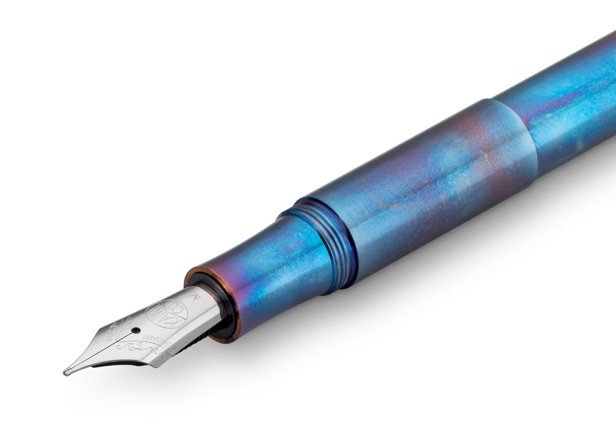 Kaweco SUPRA Füllhalter Fireblue | Medium 14 k. BI Color 250er