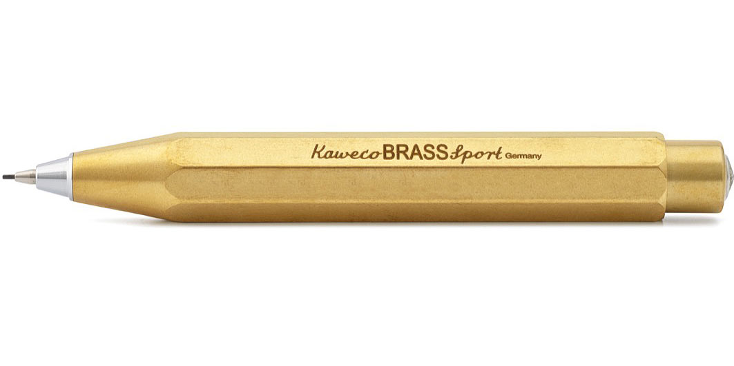 Kaweco_BRASS_Sport_Bleistift Kaweco BRASS Sport push pencil 0.7 mm
