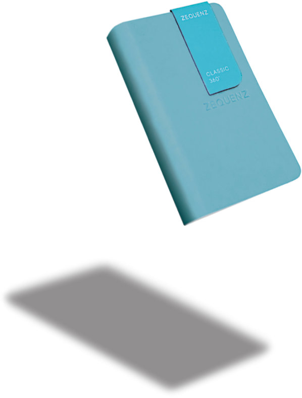 Zequenz The Color Notizbuch A7 Türkis