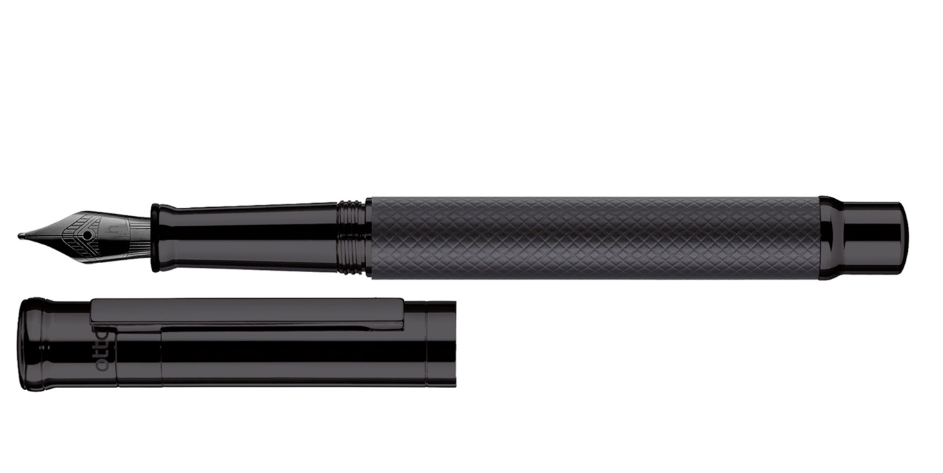 Otto Hutt Design 04 fountain pen square All Black