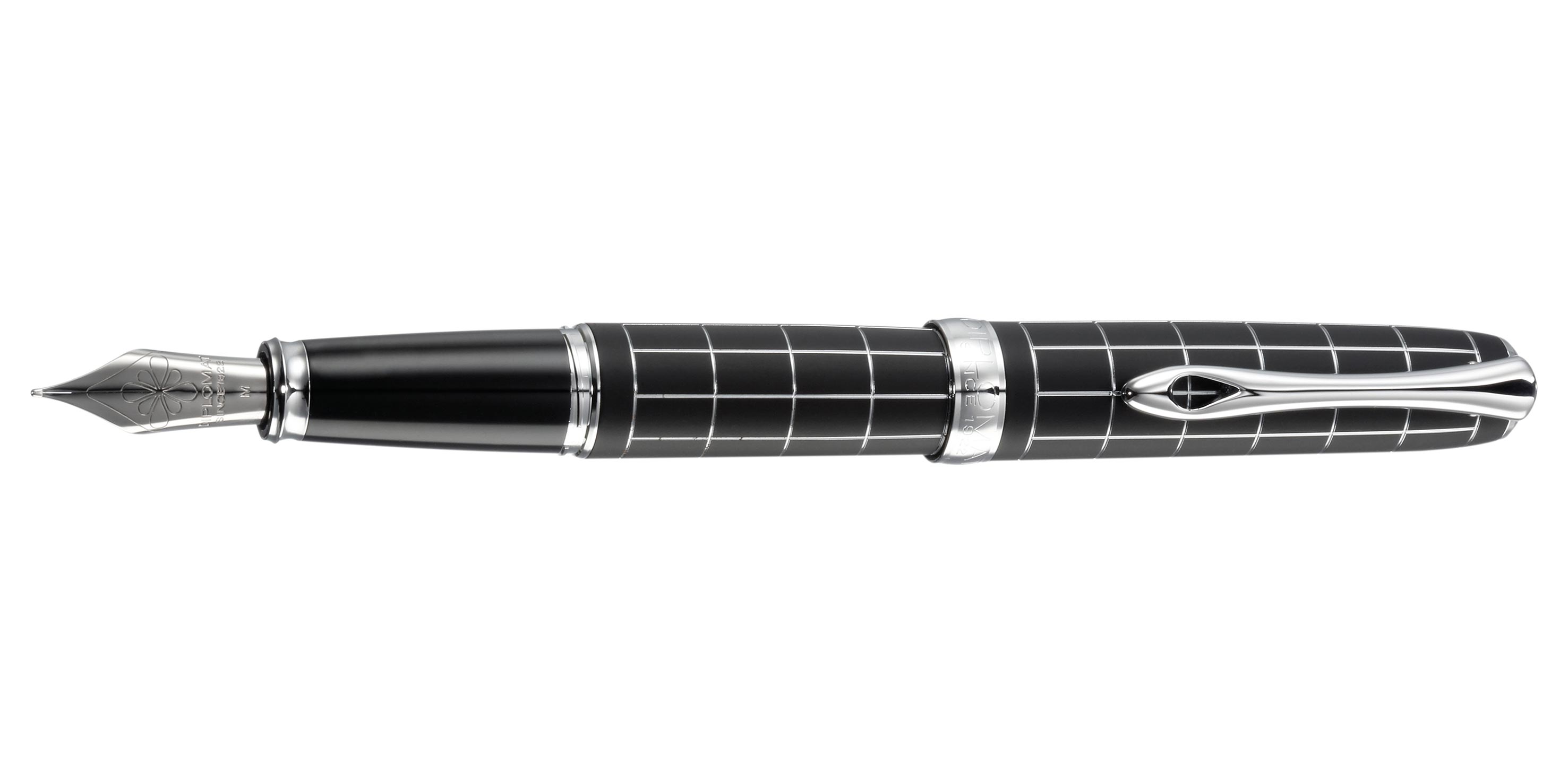 Diplomat-Excellence-F-ller-Stahl-Schwarz-fountain-pen-black Diplomat Excellence A Plus Füllhalter Lapis Schwarz Stahlfeder