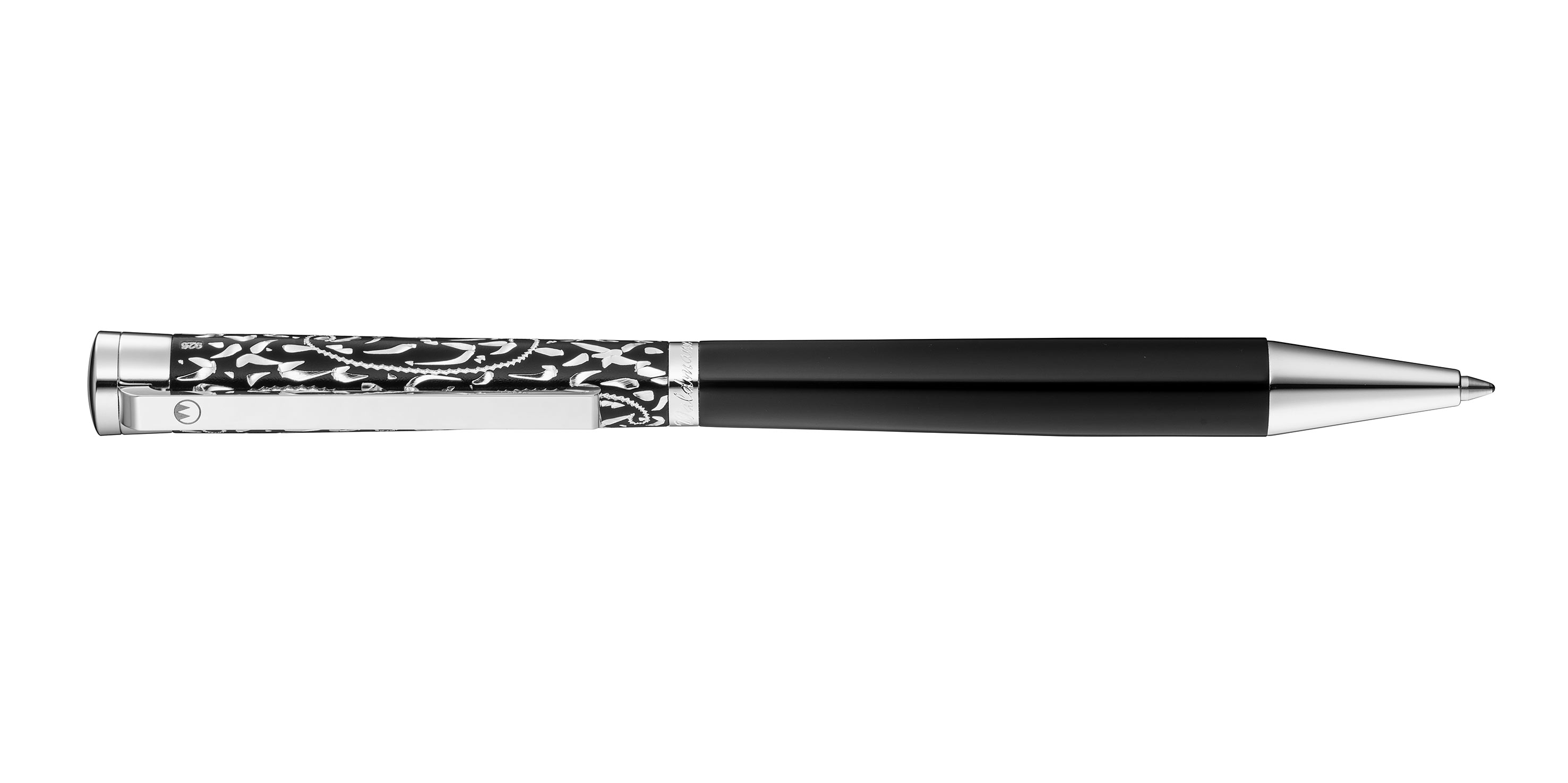 Waldmann-Vienna-Kugelschreiber-Schwarz-ballpen-black Waldmann Xetra Vienna Drehkugelschreiber Schwarz