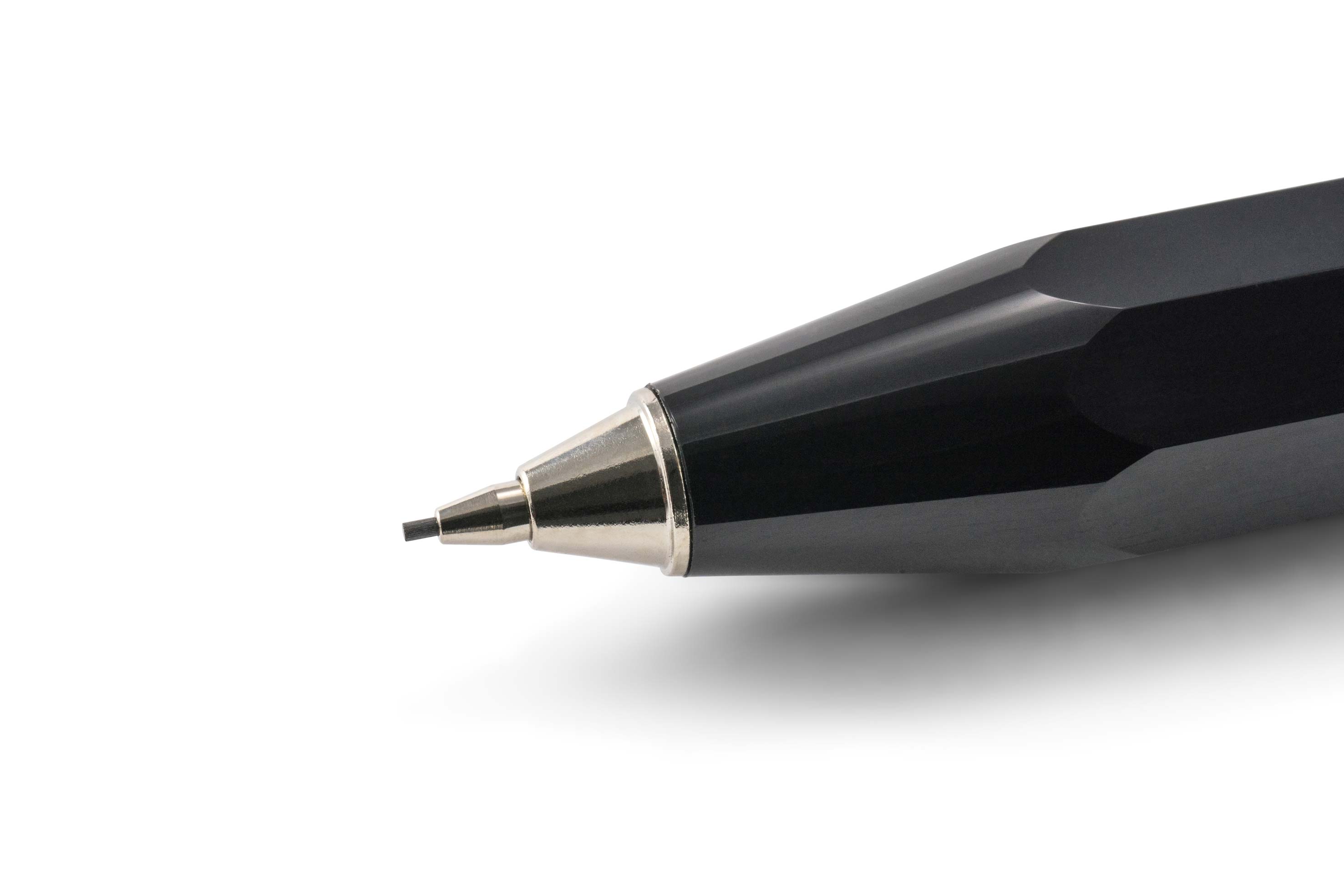 Kaweco-Details-SKYLINE-Schwarz-Druckbleistift Kaweco SKYLINE Sport Druckbleistift 0,7 mm Schwarz Detail Front