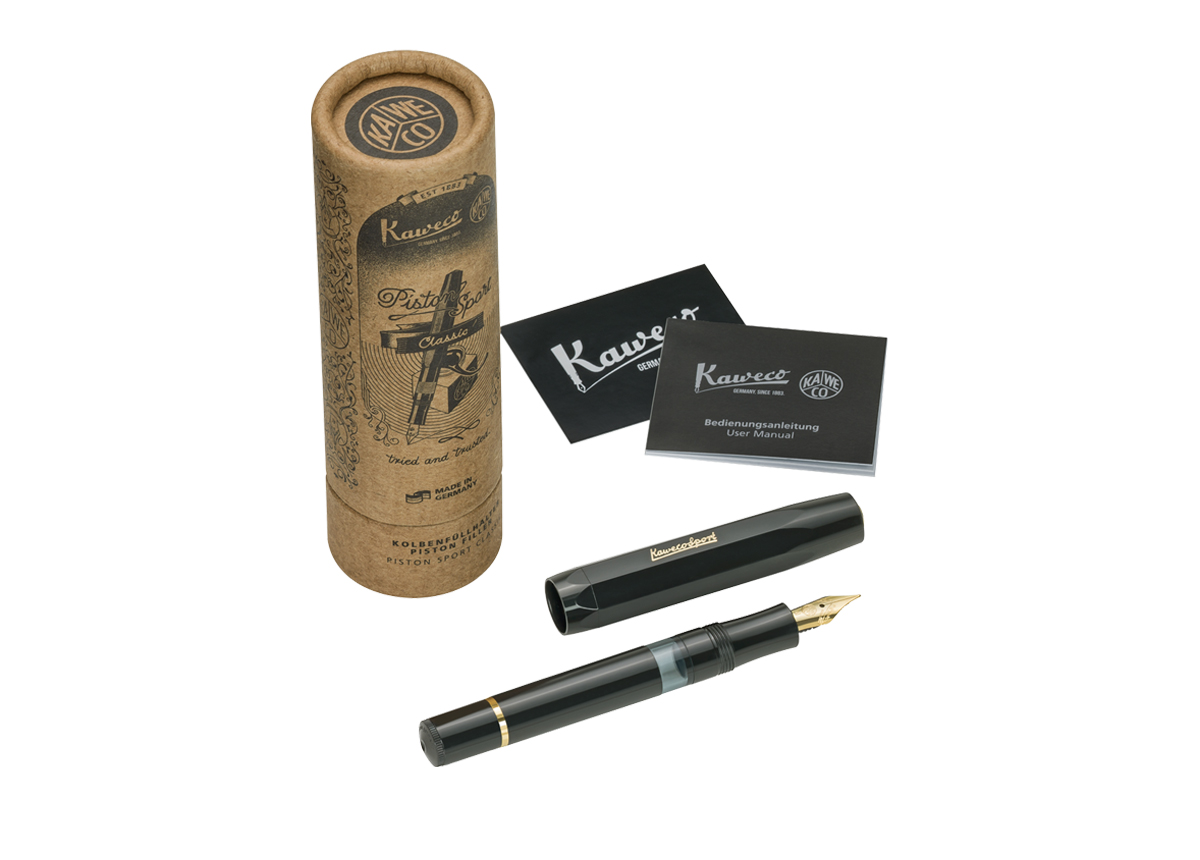 Kaweco PISTON SPORT CLASSIC Schwarz/Gold
