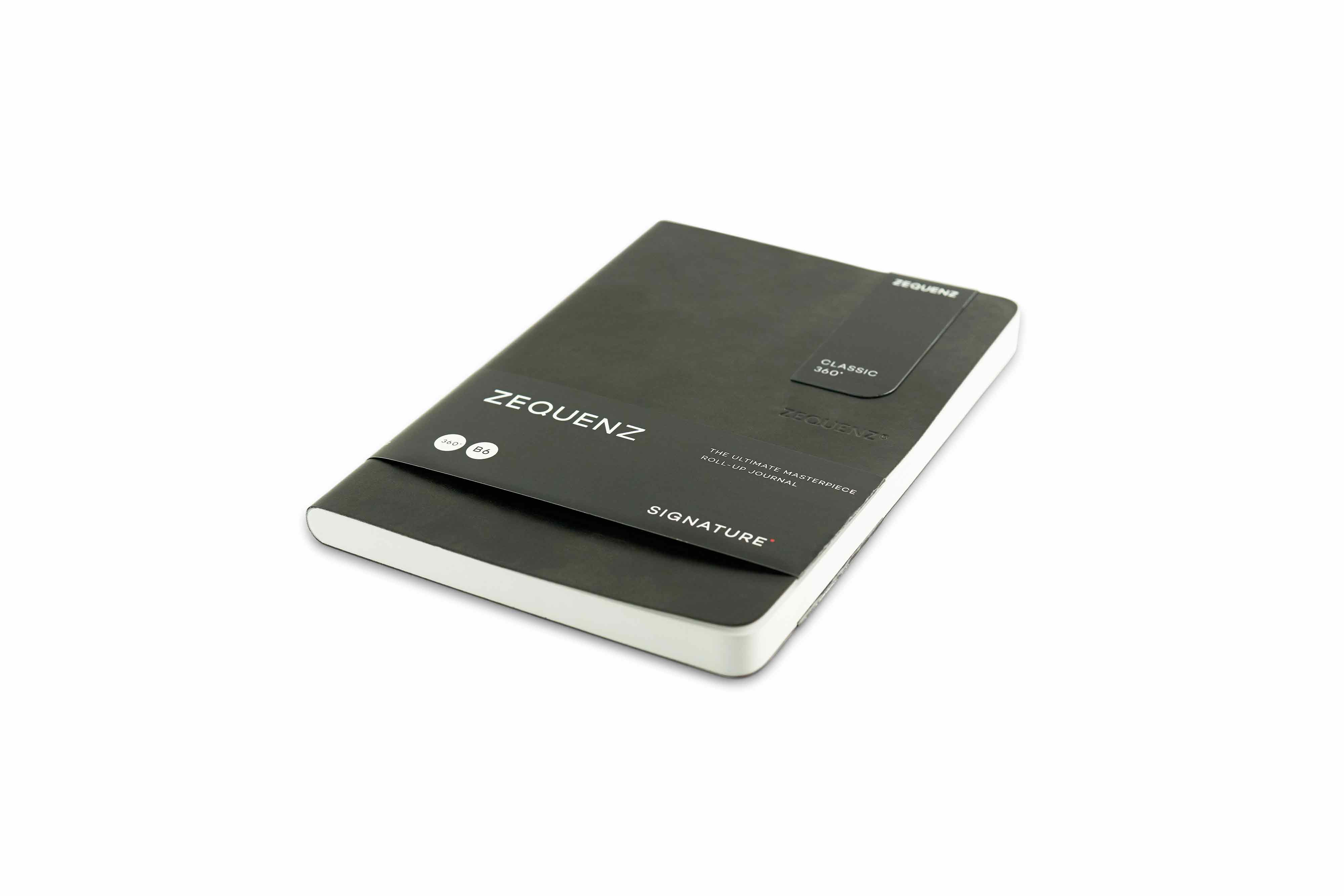 Zequenz-notebook-Signature-Lite-B6-black Zequenz Signature Lite 360 Notizbuch B6 Schwarz