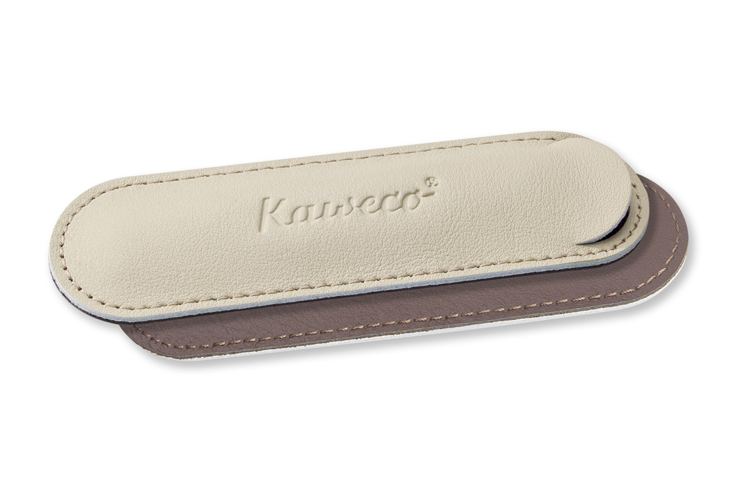 Kaweco-Sport-eco-leather-pouch-for-1-pen-creamy-espresso-brown-beige Kaweco Sport ECO leather pouch for 1 pen Creamy Espresso