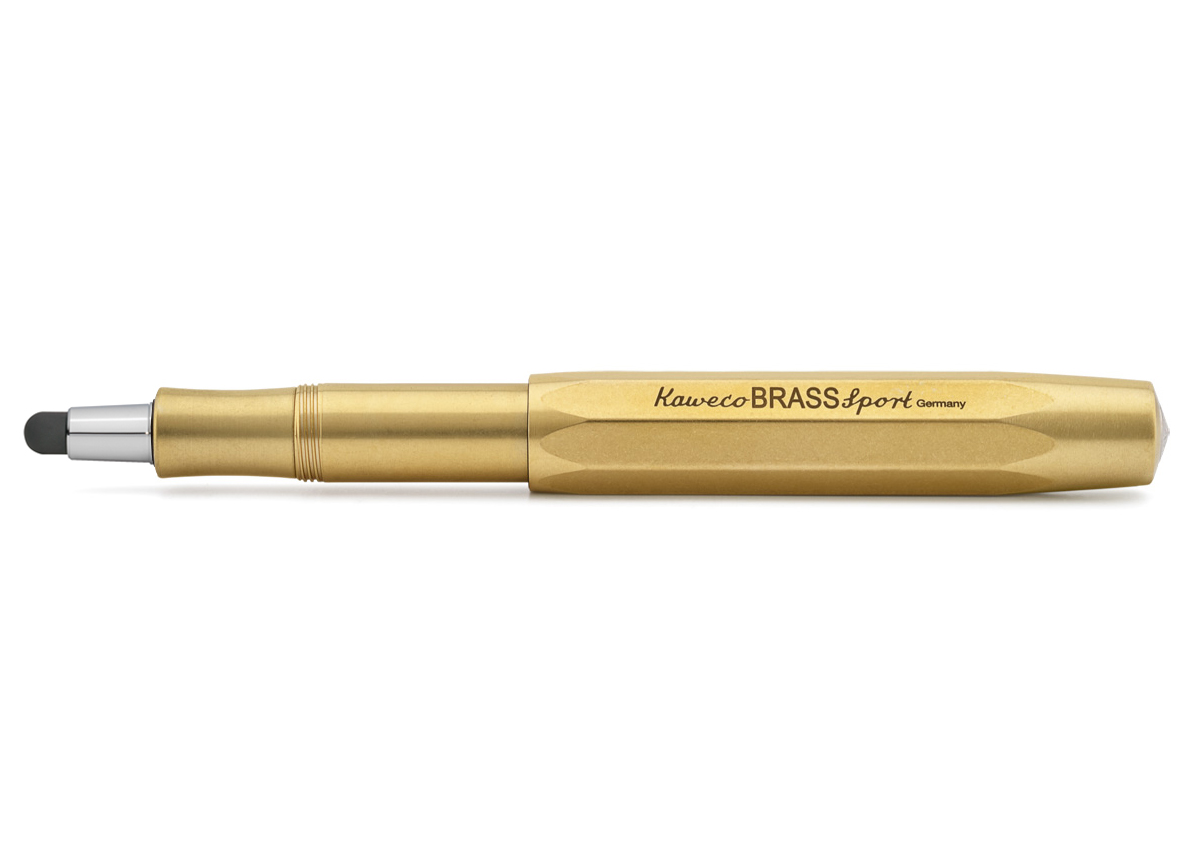 Kaweco BRASS Sport CONNECT Touch Stylus mit Spitze Silber