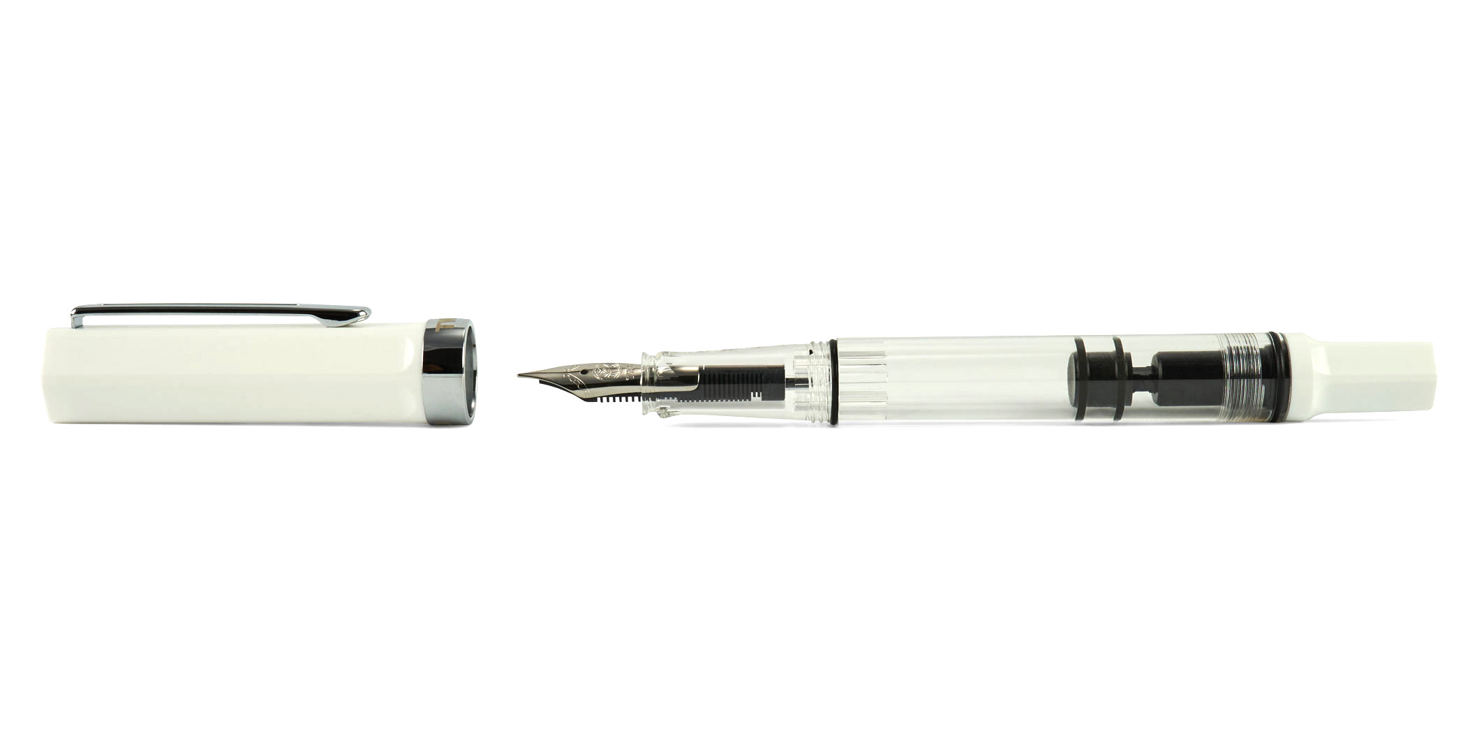 TWSBI-ECO-piston-fountain-pen-white-2-heller TWSBI ECO Kolbenfüllhalter Weiß