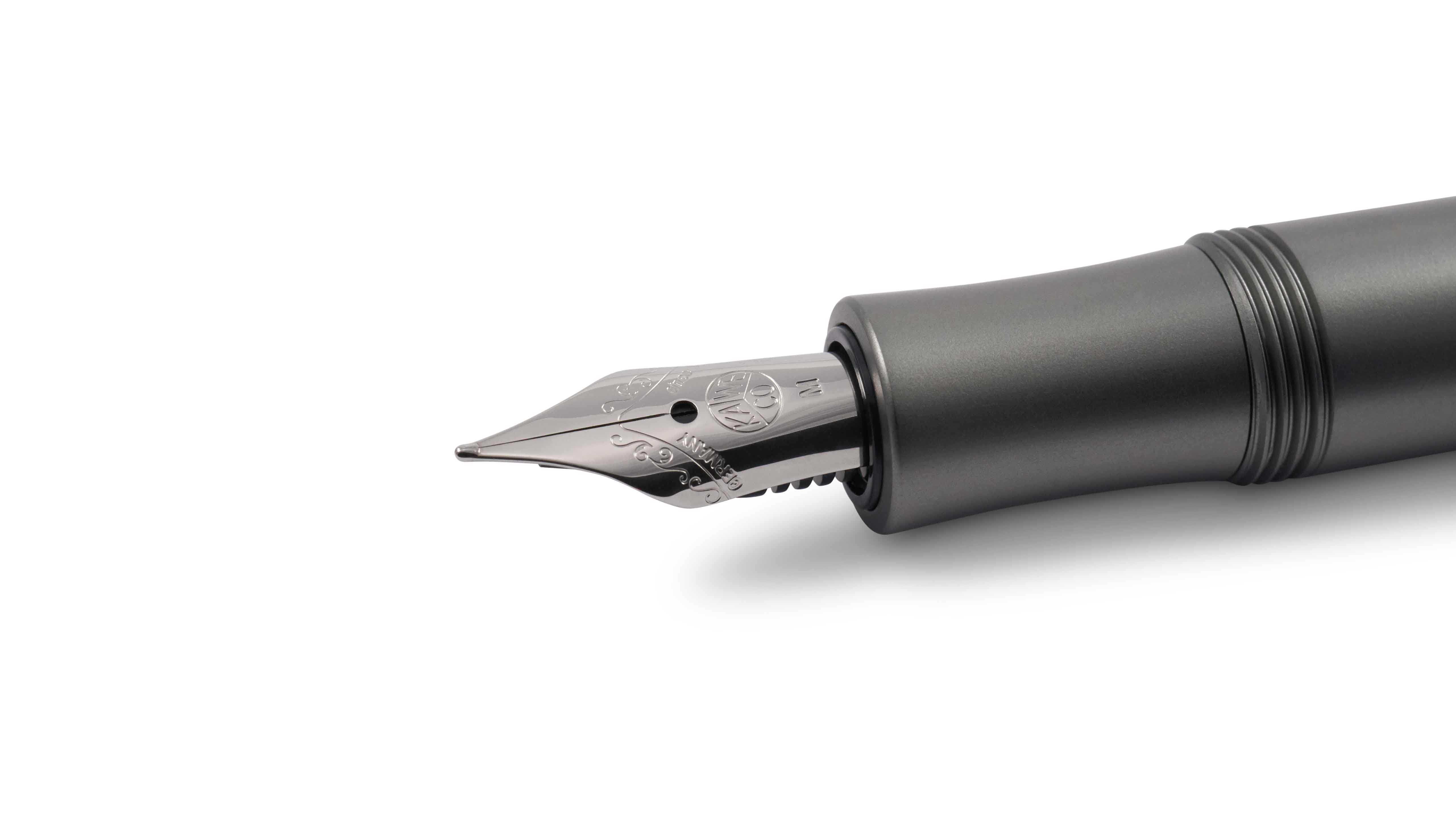 Kaweco-AL-Sport-Detail-Anthrazit-F-llhalter-M Kaweco AL Sport Füllhalter Anthrazit Detail Stahlfeder M