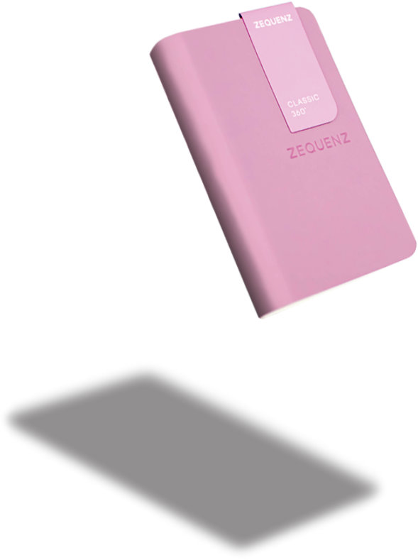 Zequenz The Color Notizbuch A7 Flieder Rose