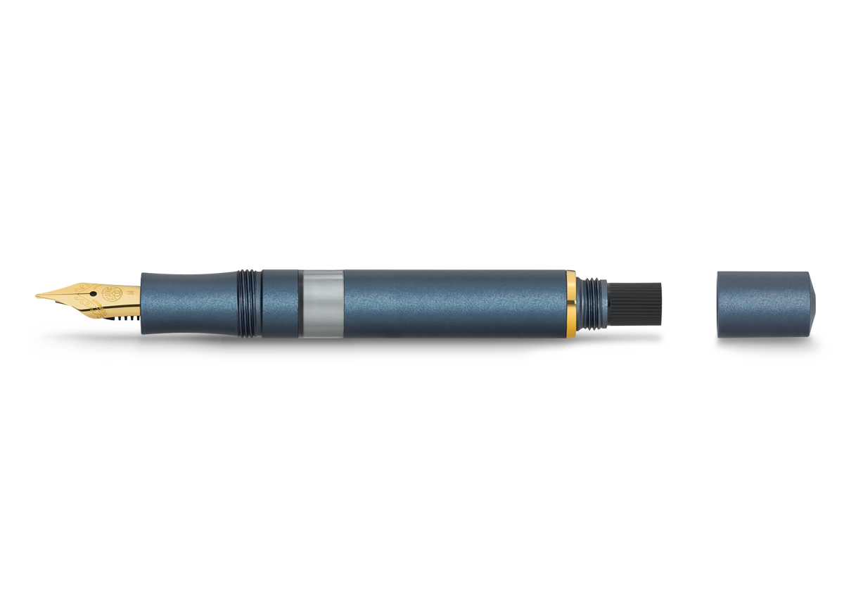 Kaweco PISTON SPORT AL Navy/Gold Kolbenfüllhalter
