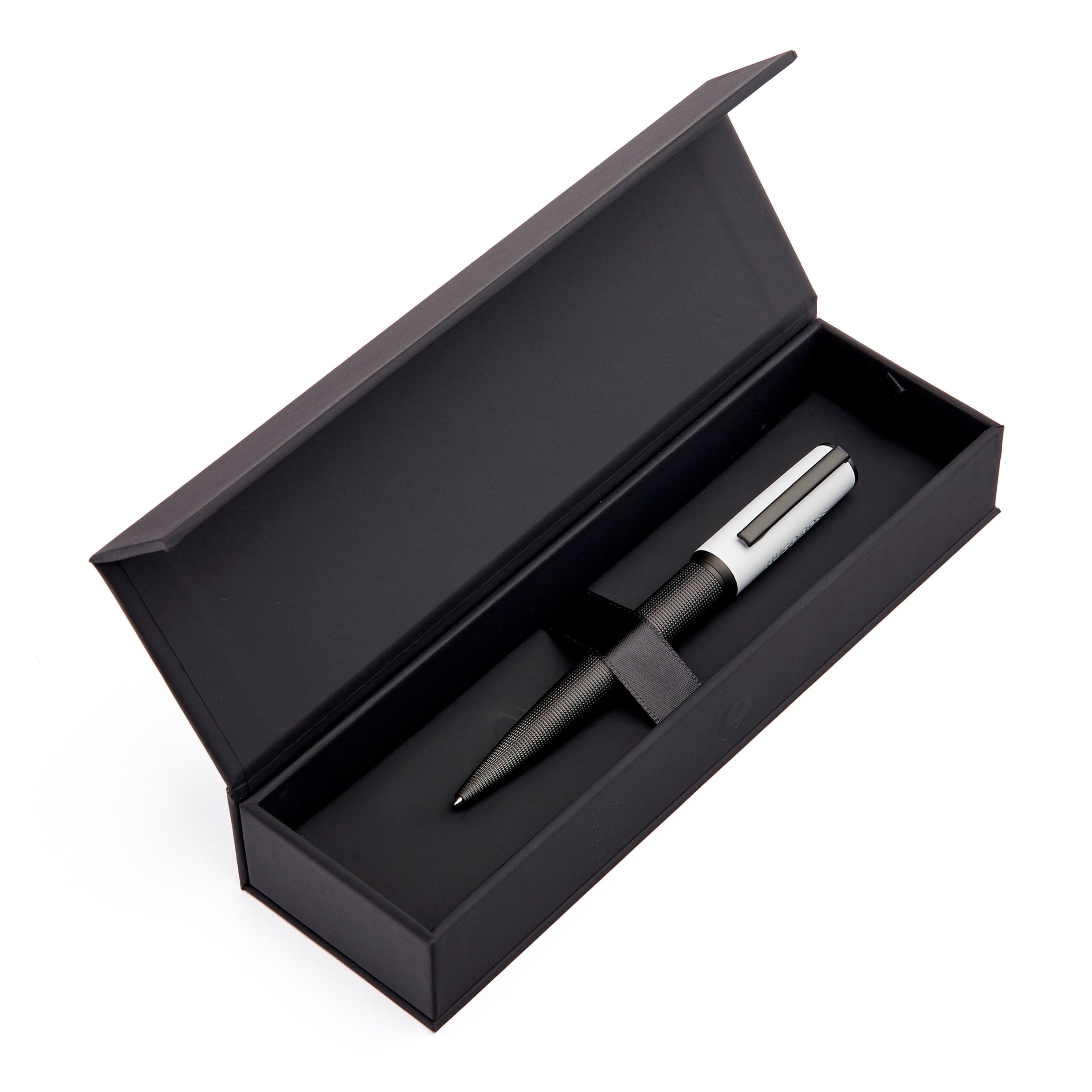 HSQ4744F_E2-1 Hugo Boss Kugelschreiber Arche Iconic White