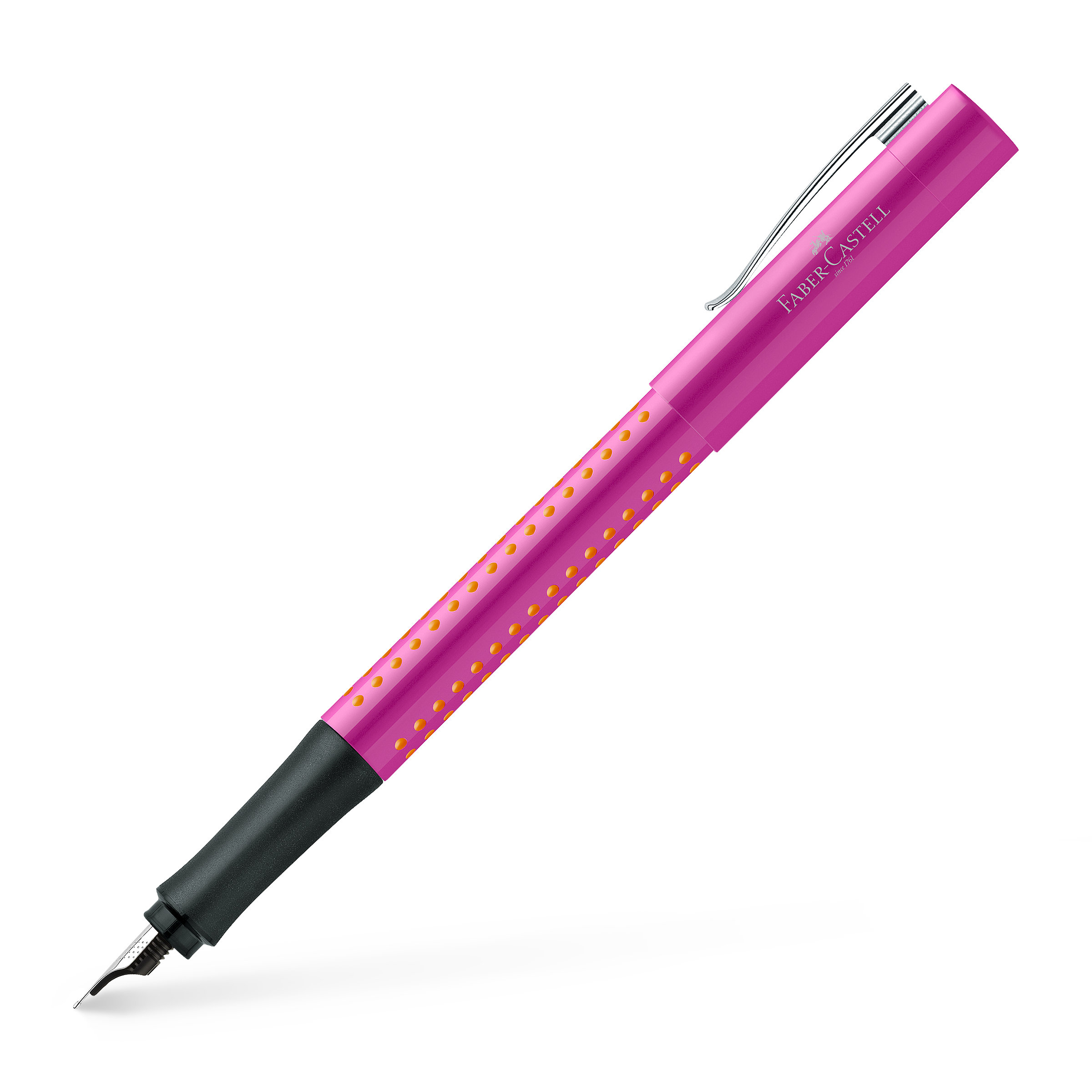 Faber-Castell Füller Grip 2010  Pink-Orange Feder F