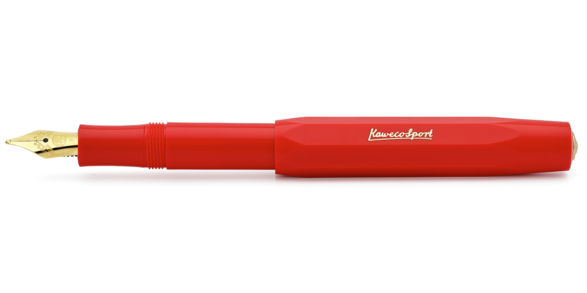Kaweco-CLASSIC-Sport-fountain-pen-red-B Kaweco CLASSIC Sport Füllhalter Rot B