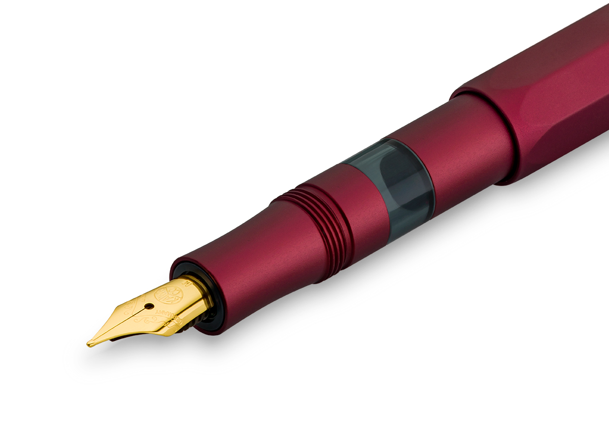 Kaweco PISTON SPORT AL Bordeaux Kolbenfüllhalter Starter Set