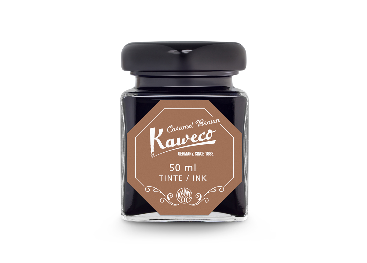 Kaweco_Ink_Bottle_CarBro_web_s Kaweco Tintenglas Karamell Braun 50 ml