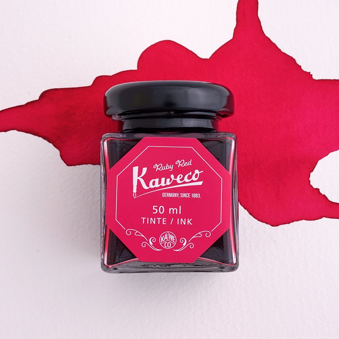 290963382_5377657368944704_4801959651553261130_n Kaweco Tintenglas Rubin Rot 50 ml