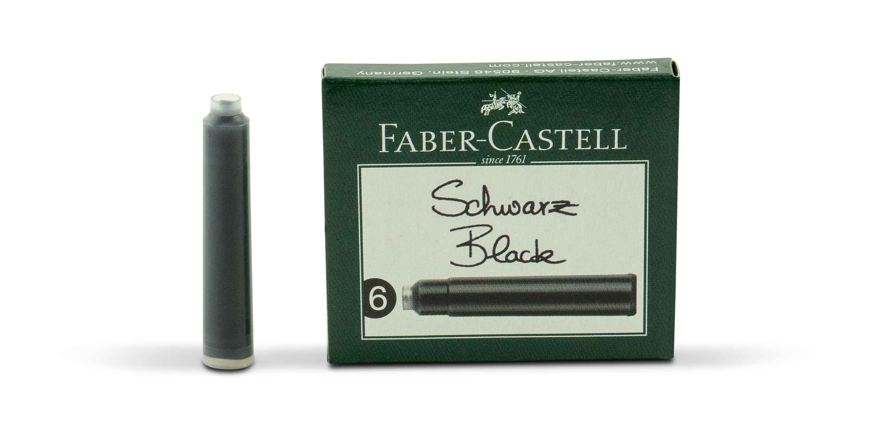 Faber-Castell-Standard-Tintenpatronen-Schwarz-ink-cartridges-black Faber-Castell Standard Tintenpatronen Schwarz
