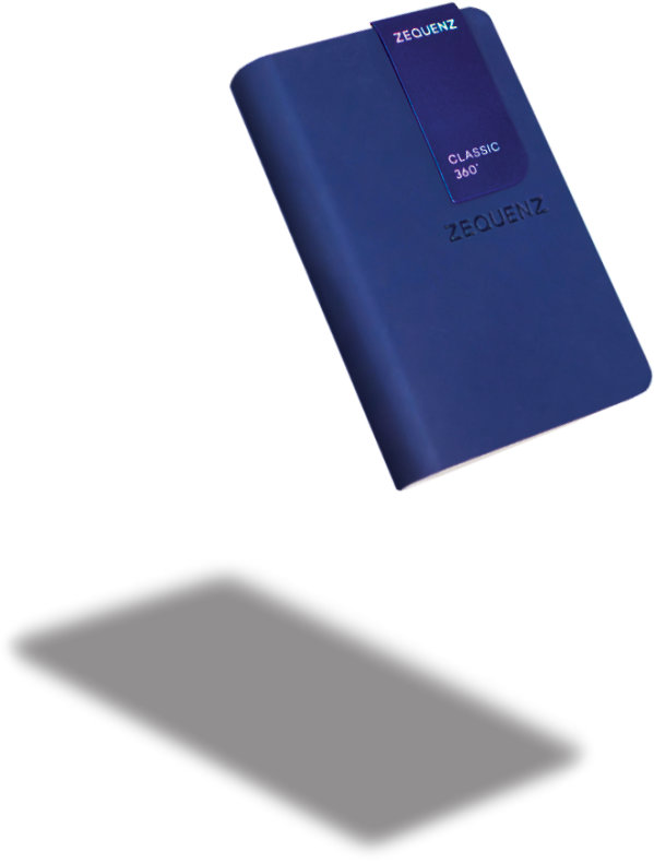 Zequenz The Color Notizbuch A7 Marineblau