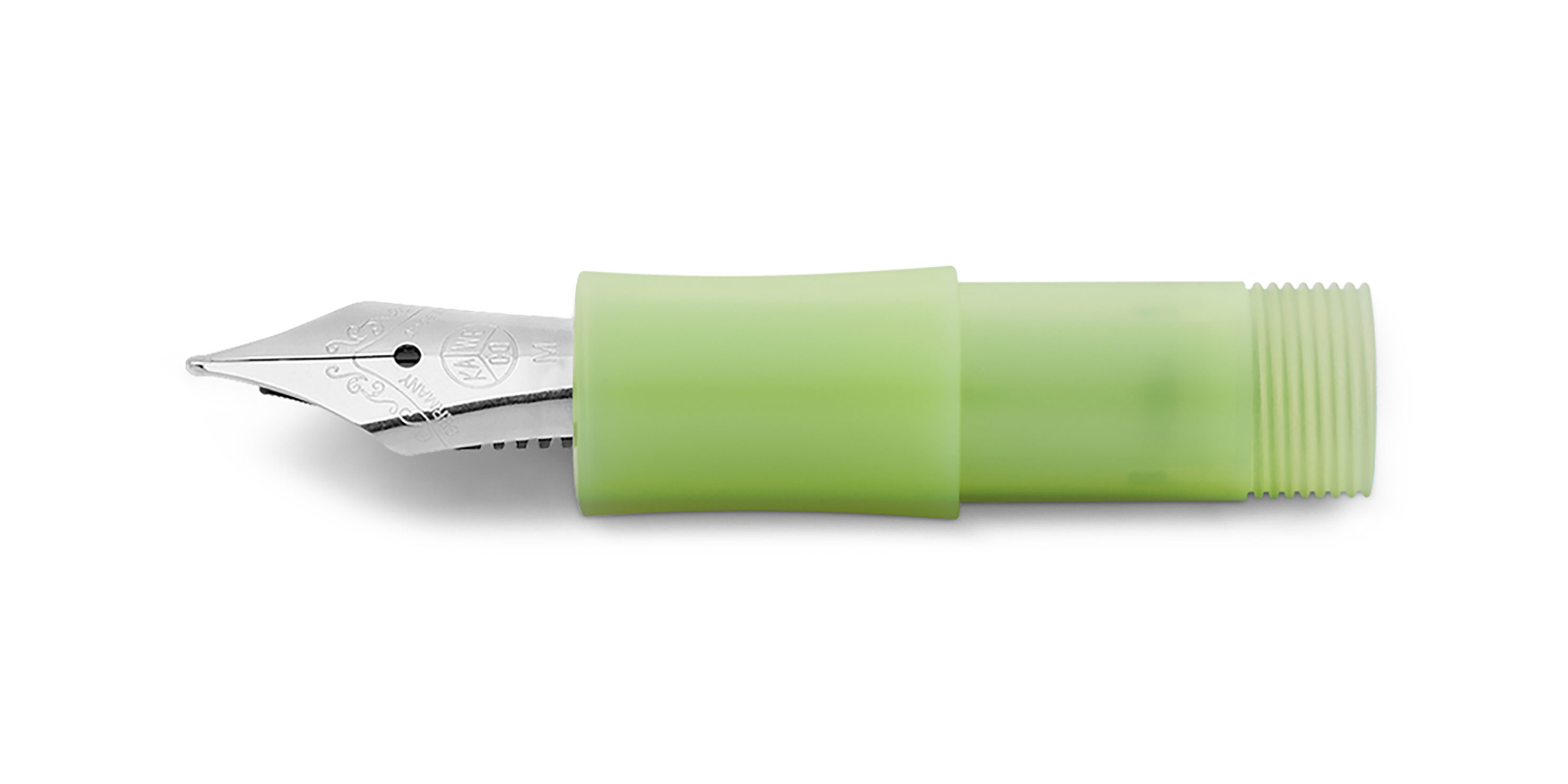 Kaweco-F-ller-Mundst-ck-mit-Feder-Fine-Lime-fountain-pen-front-part-with-nib Kaweco FROSTED Sport Mundstück mit Feder Fine Lime