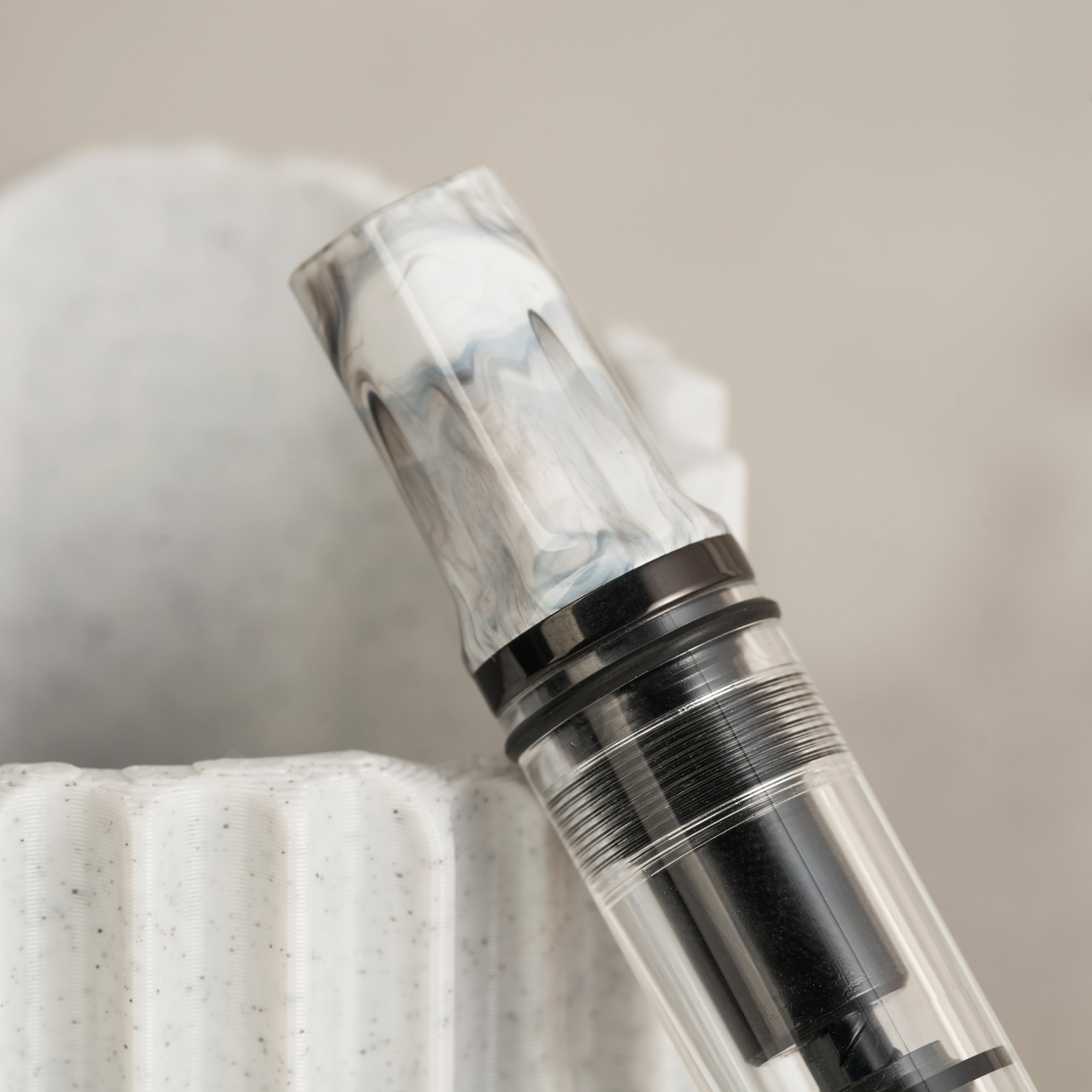 TWSBI ECO Carrara Onyx Kolbenfüllhalter