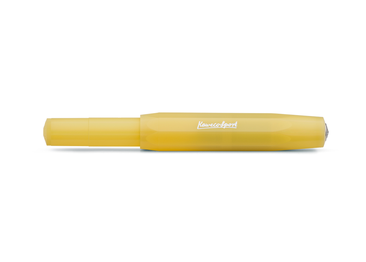 Kaweco FROSTED Sport Füllhalter Sweet Banana | Medium Stahl blank