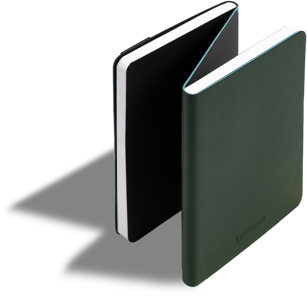 Zequenz Duo Plus Notizbuch A6 Emerald Lagoon