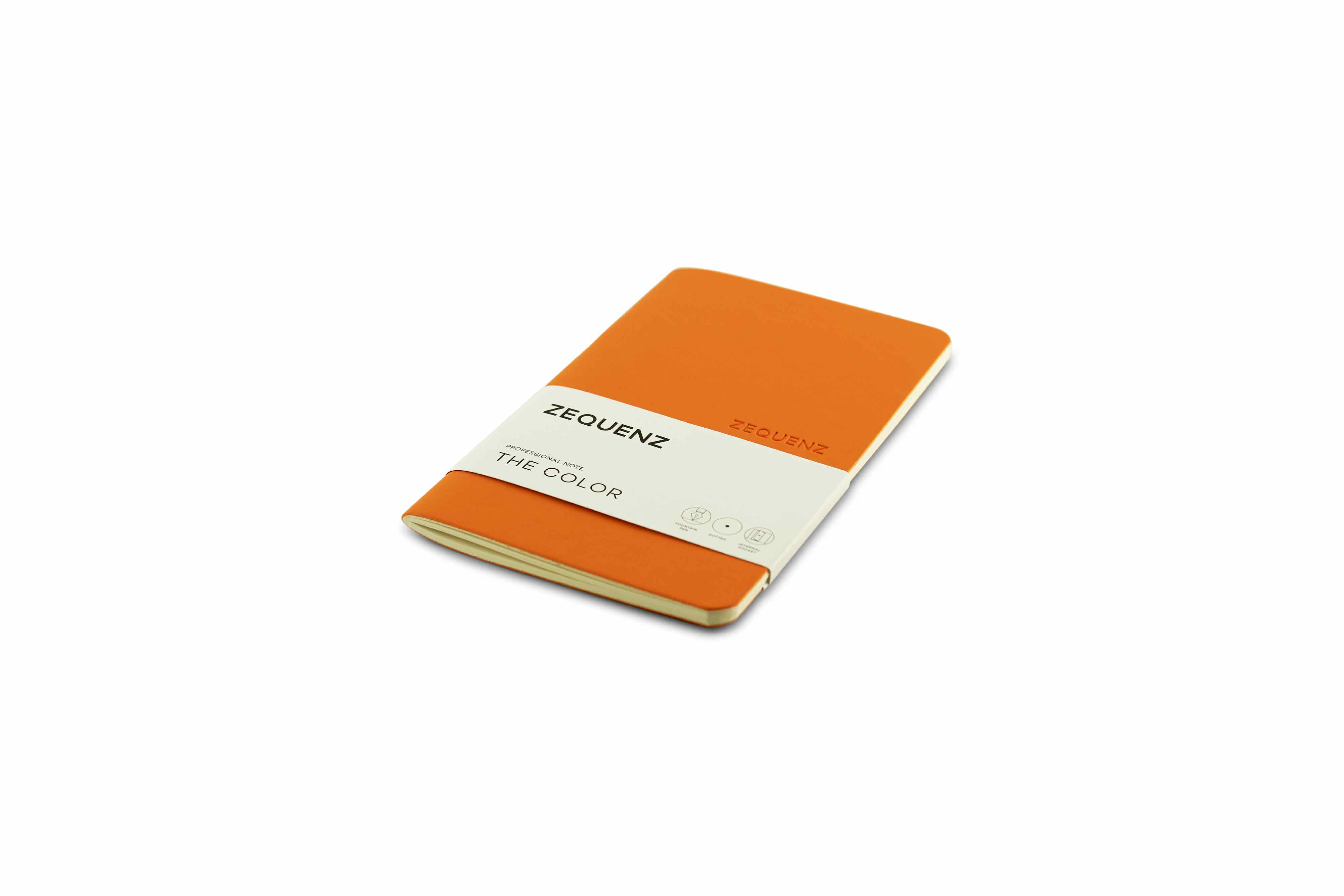 Zequenz-notebook-The-Color-A-Professional-Note-Apricot-Orange Zequenz The Color Notizbuch Professional Note Aprikosen Orange