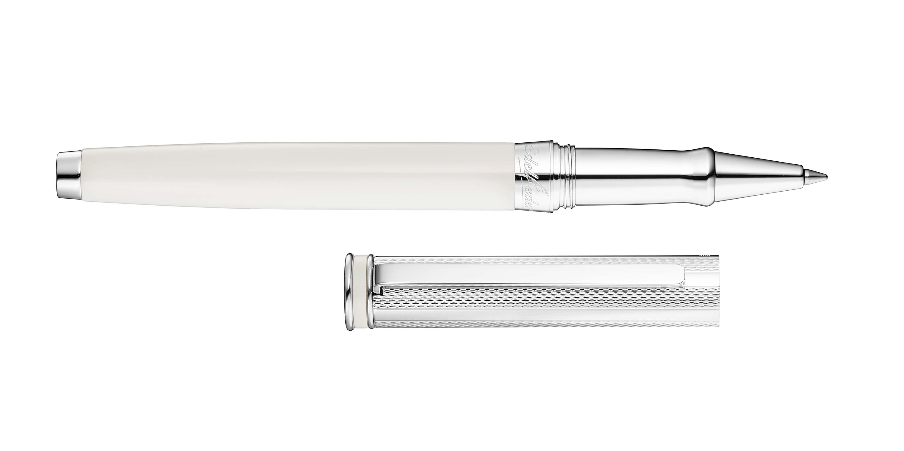 Waldmann-Edelfeder-Rollerball-Weiss-rollerball-white Waldmann Edelfeder Rollerball Champagner-Weiß